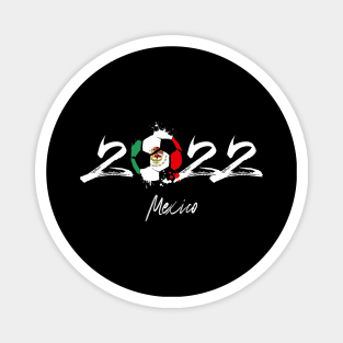 Mexico Soccer Qatar 2022, Funny Soccer Player Mexican Tee Mexico Flag Girls Boys Magnet